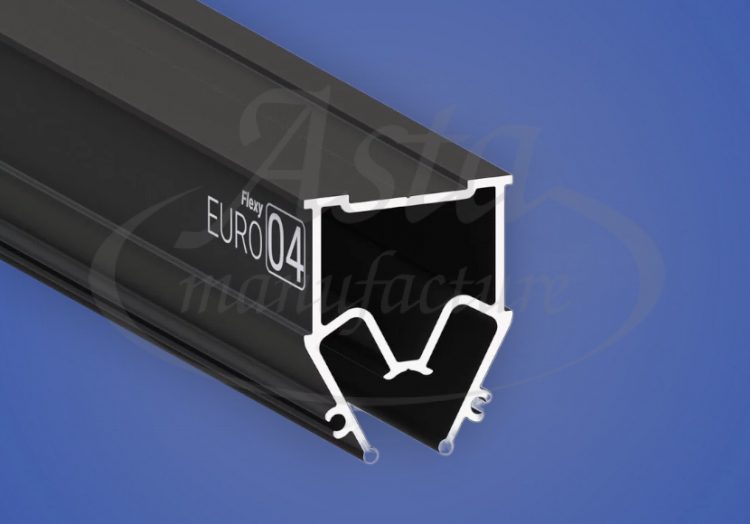 Профиль Flexy 04 (ПФ-8242) разделительный, черный (2 м) Профиль Flexy 04 (ПФ-8242) разделительный, черный (2 м)